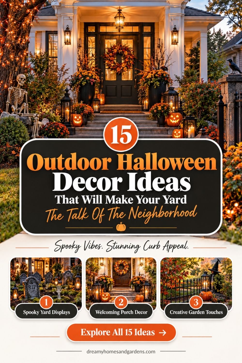 15 Outdoor Halloween Decor Ideas That Will Make Your Yard The Talk Of The Neighborhood