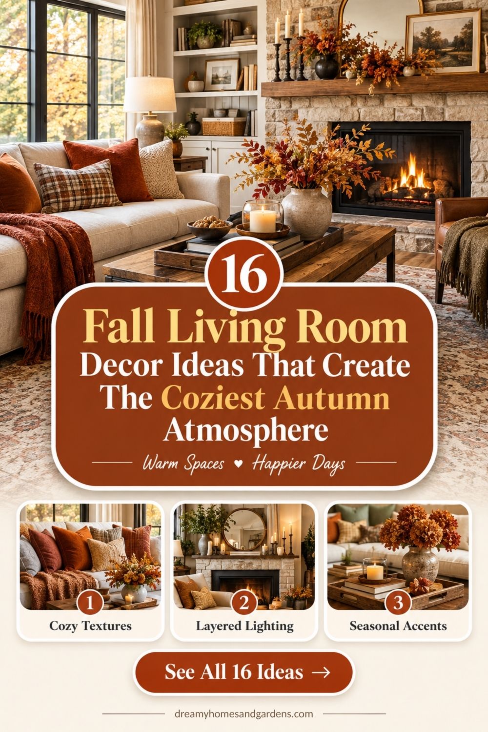 16 Fall Living Room Decor Ideas That Create The Coziest Autumn Atmosphere