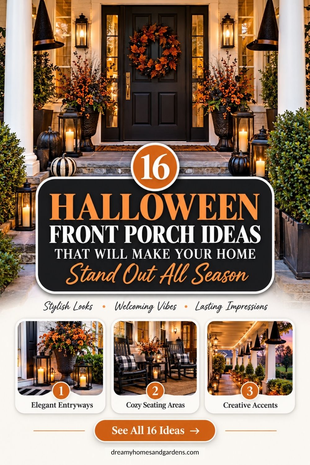 16 Halloween Front Porch Ideas That Will Make Your Home Stand Out All Season