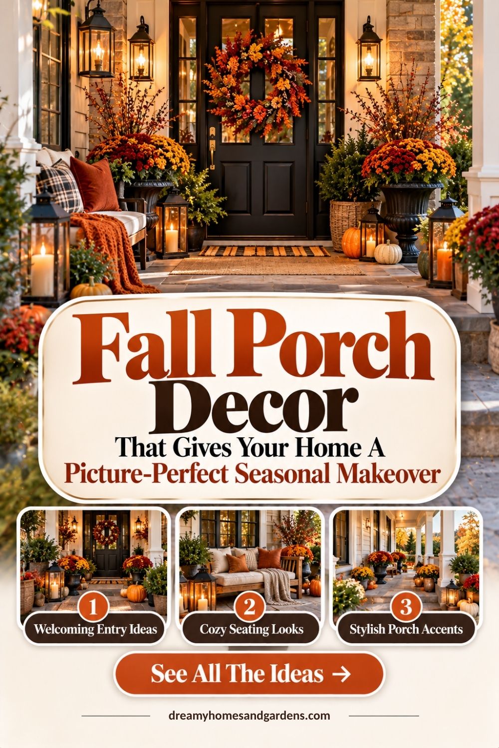 Fall Porch Decor That Gives Your Home A Picture-Perfect Seasonal Makeover