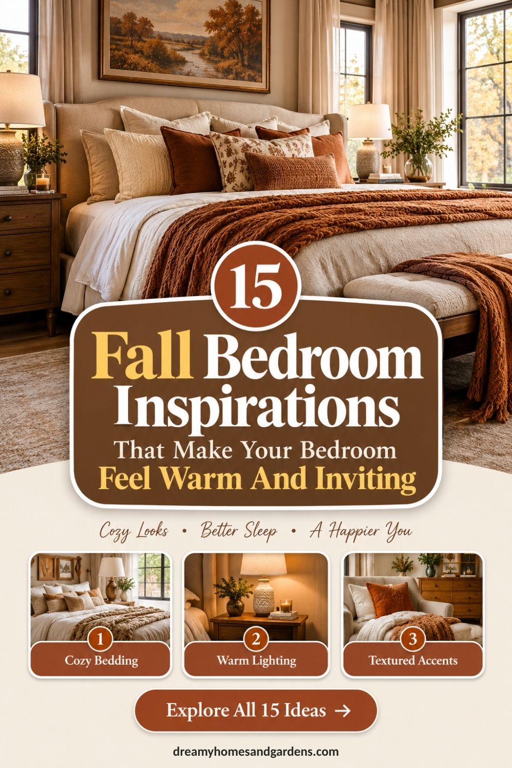 15 Fall Bedroom Inspirations That Make Your Bedroom Feel Warm And Inviting