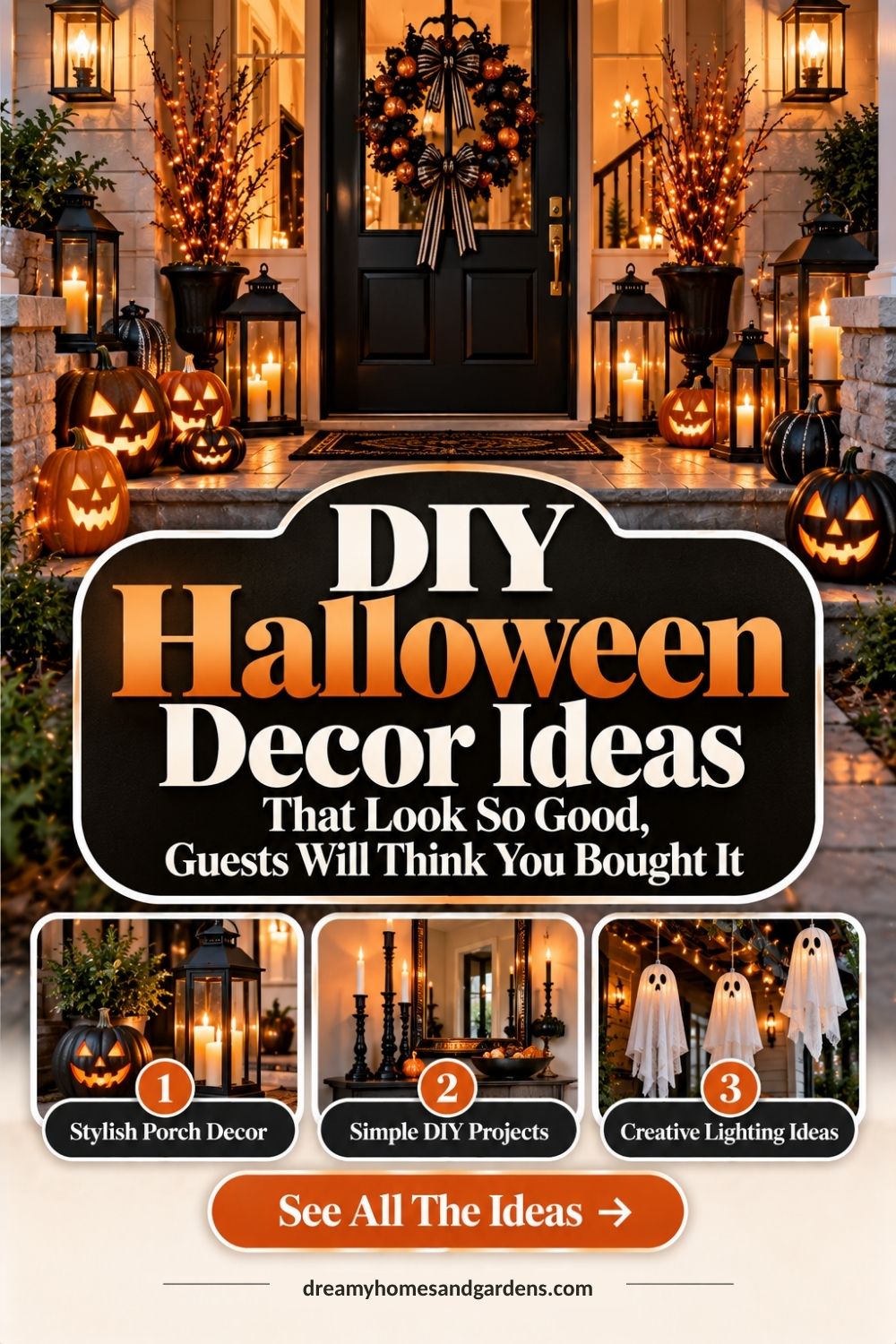 DIY Halloween Decor Ideas That Look So Good, Guests Will Think You Bought It